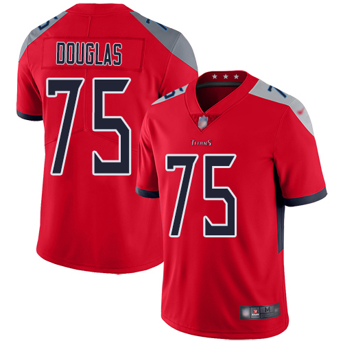 Tennessee Titans Limited Red Men Jamil Douglas Jersey NFL Football #75 Inverted Legend->women nfl jersey->Women Jersey
